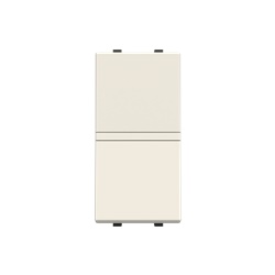 Deviatore a vite bianco con LED modulare 16AX 110-250V per impianti residenziali e commerciali