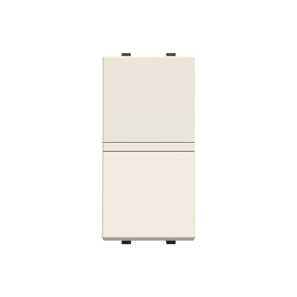 Pulsante unipolare 1P 16A 110-250V bianco con vite fissaggio per impianti elettrici