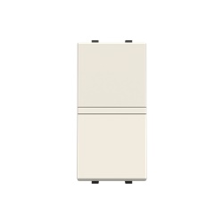 Pulsante unipolare 1P 16A 110-250V bianco con vite fissaggio per impianti elettrici