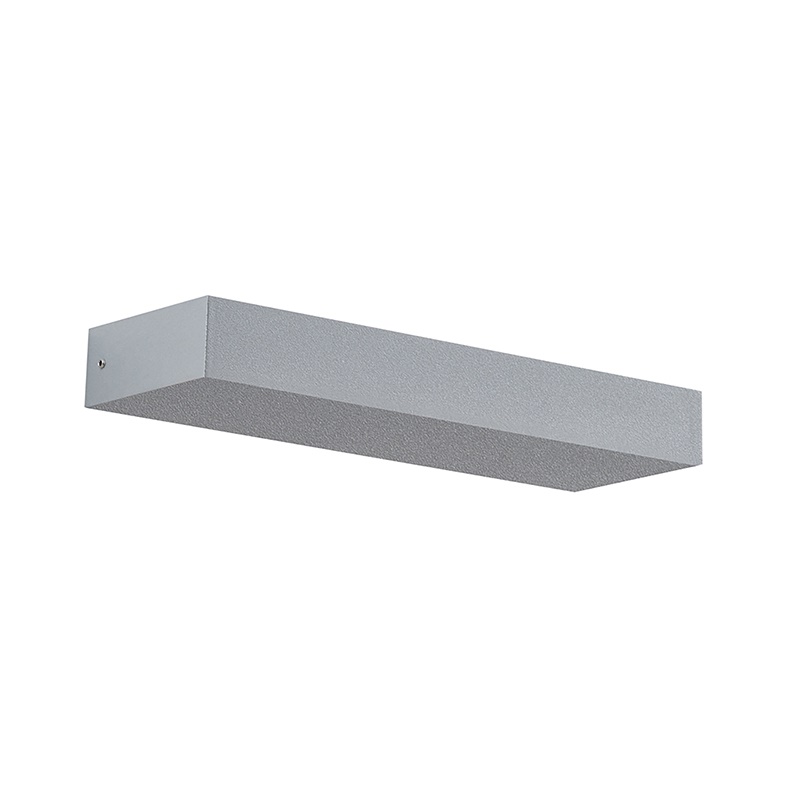 Applique monoemissione LED 15W 3000K IP65 esterno struttura alluminio grigio