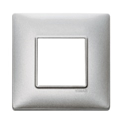 PLACCA 2M BS TECNOPOLIMERO SILVER