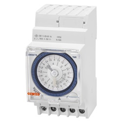 Interruttore orario annuale settimanale con riserva 2,5 metri Serie 90 AM accessorio modulare per impianti elettrici
