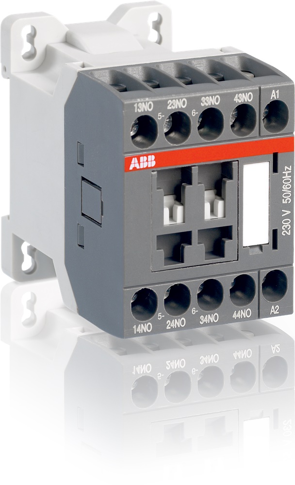 Contattore relè ausiliario 4 poli 230V 50/60Hz per circuiti controllo automazione elettrica