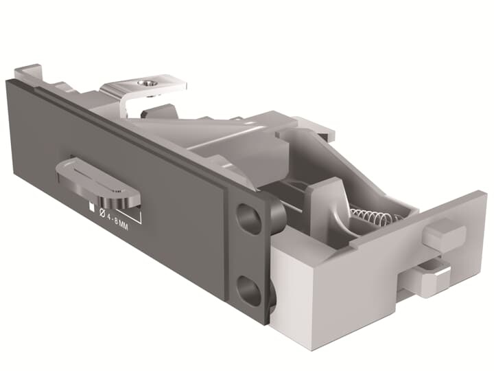 Placca bloccaggio per interruttori Emax 2 con sezioni 4/6/8 mm per isolamento sicuro impianti elettrici