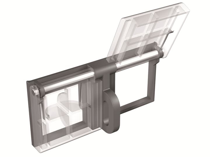 Protezione pulsanti pannello foro 8mm trasparente blocco sicurezza industriale
