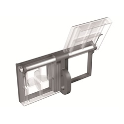 Protezione pulsanti pannello foro 8mm trasparente blocco sicurezza industriale