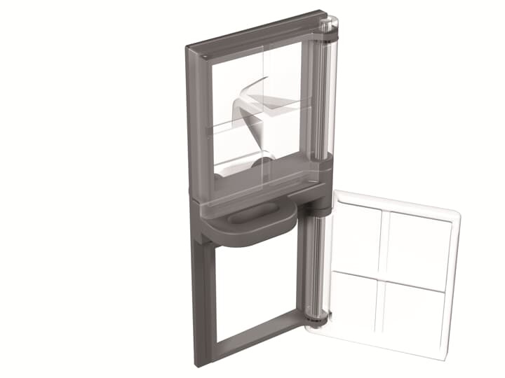 Protezione pulsanti trasparente montaggio quadro foro 8mm per comando e controllo elettrico