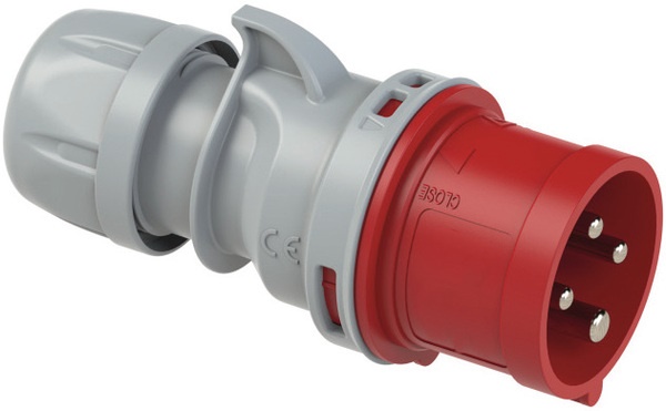 Spina mobile dritta 16A 3P+T 380/415V IP44 collegamento senza viti installazione rapida