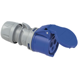 Presa mobile 16A 2P+T 200/250V IP44 collegamento senza viti uso interno esterno