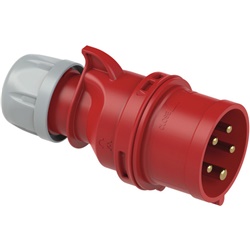 Spina mobile dritta 32A 3P+N+T IP44 380/415V installazioni interne ed esterne