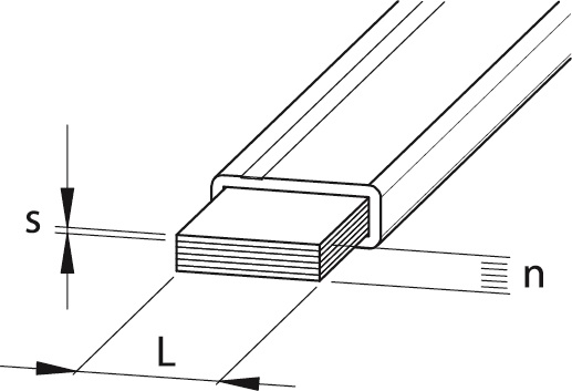 Barra flessibile isolata CoFlex Plus 10x24x1 per installazioni elettriche industriali e commerciali