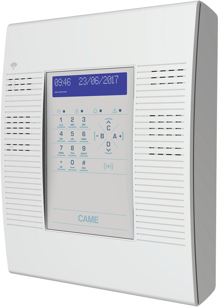 Centrale allarme radio 99 ingressi wireless 6 filo con display tastiera e sirena per interni uso residenziale e commerciale