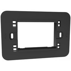 Adattatore 3 moduli Vimar linea grigia per installazione placca incasso