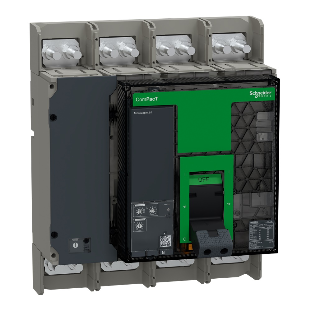 Interruttore ComPacT NS800N 800A 4P 50kA 415VAC sganciatore MicroLogic 2.0 fisso manuale