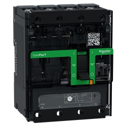 Interruttore, ComPacT NSXm 100F, 36kA/415VAC, 4 poli 3D (neutro non protetto), Sganciatore TMD 50A busbar/connettori