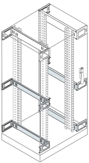 Traverse montaggio medie e inferiori per rack profondità 800 mm supporto stabile installazioni elettriche industriali
