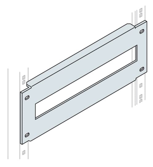 Pannello modulare 4HE materiale resistente per quadri e armadi automazione impianti elettrici industriali