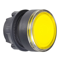 Testa pulsante luminoso giallo Ø22- per LED universale