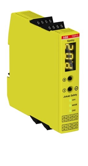 Relè sicurezza SENTRY TSR10 24VDC monitoraggio circuiti emergenza e posizione industriale