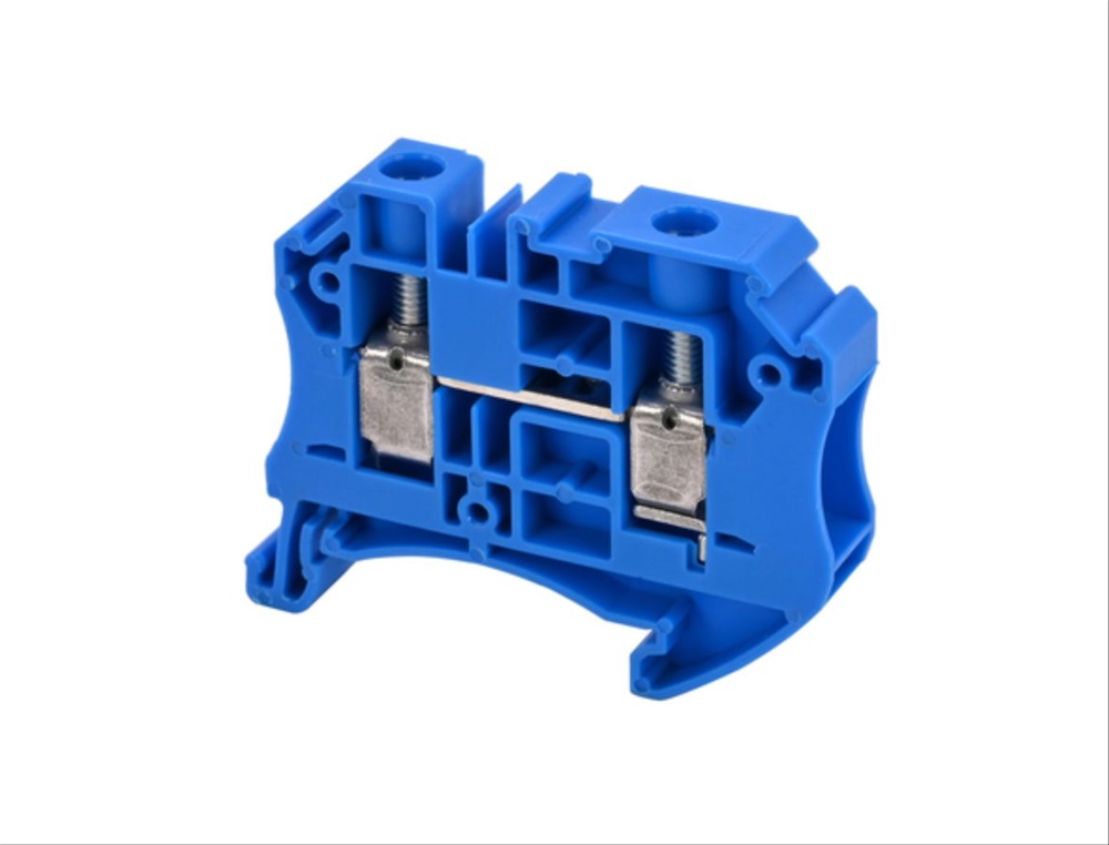 Morsetti componibili serraggio a vite 10mm² guida DIN per impianti elettrici civili e industriali