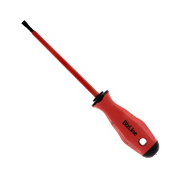 Cacciavite VDE isolato 1000V piatto 5,5x125mm ergonomico sicurezza elettricisti professionisti e hobbisti
