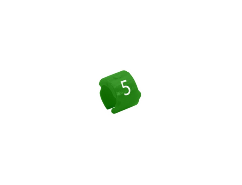 Segnalatore SM-09 Snap Ø3,25-4,5 mm Verde per identificazione elettrica resistente