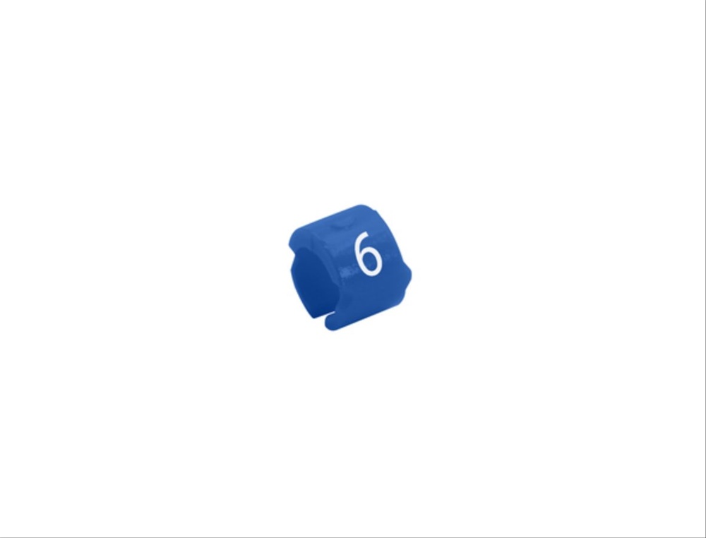 Segnalatore a scatto SM-09 plastica blu Ø3,25-4,5 mm per applicazioni elettriche