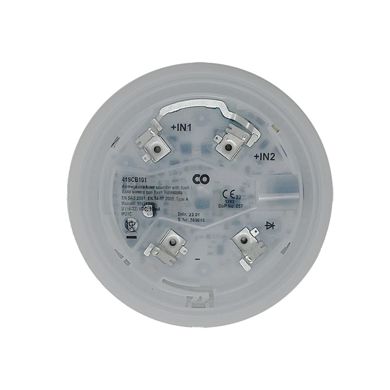 Serie LogiFire - Base sonora con flash indirizzata, sincronizzazione, isolatore integrato,  EN54-3  e EN54-17