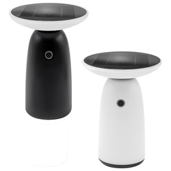 Lampada Mushroom 3000K IP54 nera compatta resistente per interni ed esterni