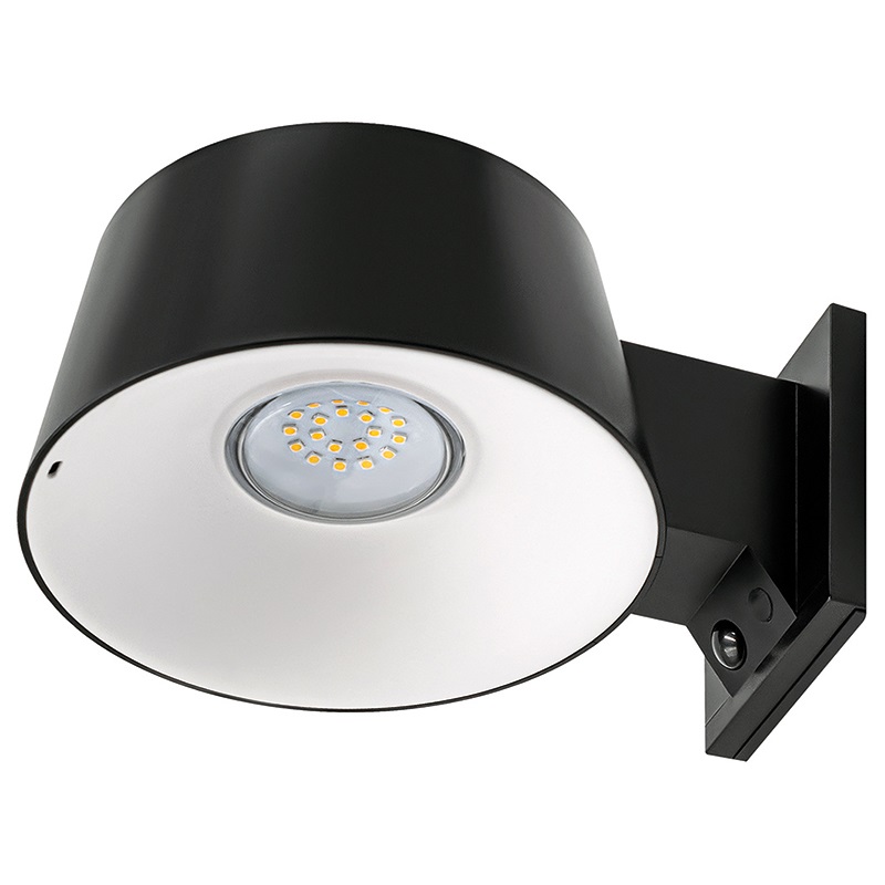 Applique LED solare E-Clisse 3000 design compatto alta efficienza per illuminazione esterna giardini vialetti
