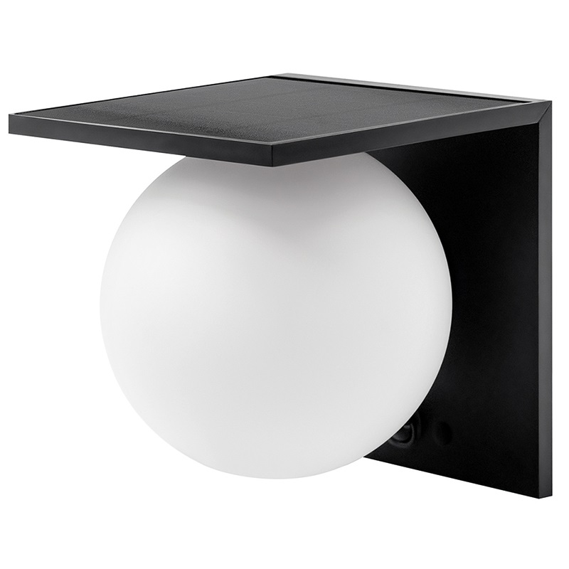 Applique LED solare E-Moon 3000K luce calda IP resistente per illuminazione esterna efficiente