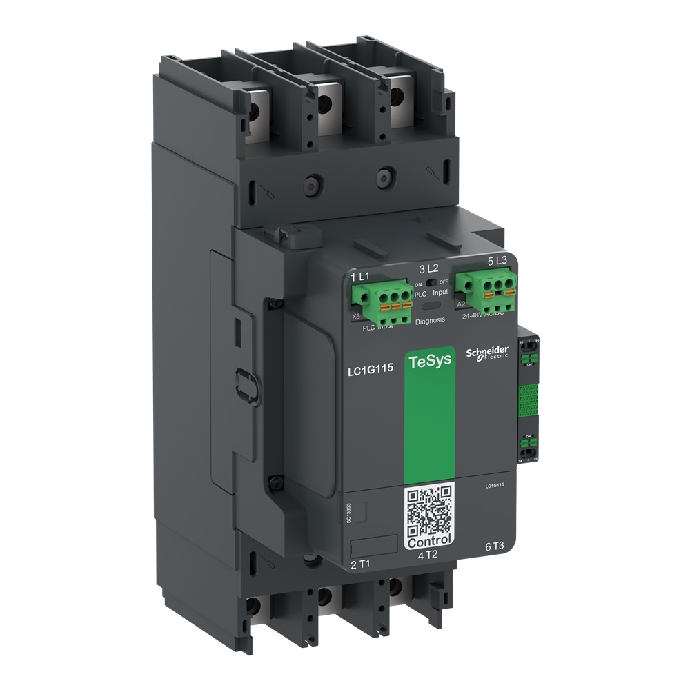 Contattore elevata potenza TeSys Giga, 3P (3NO), AC3 225A, versione Advanced, bobina elettronica 200…500V AC/DC