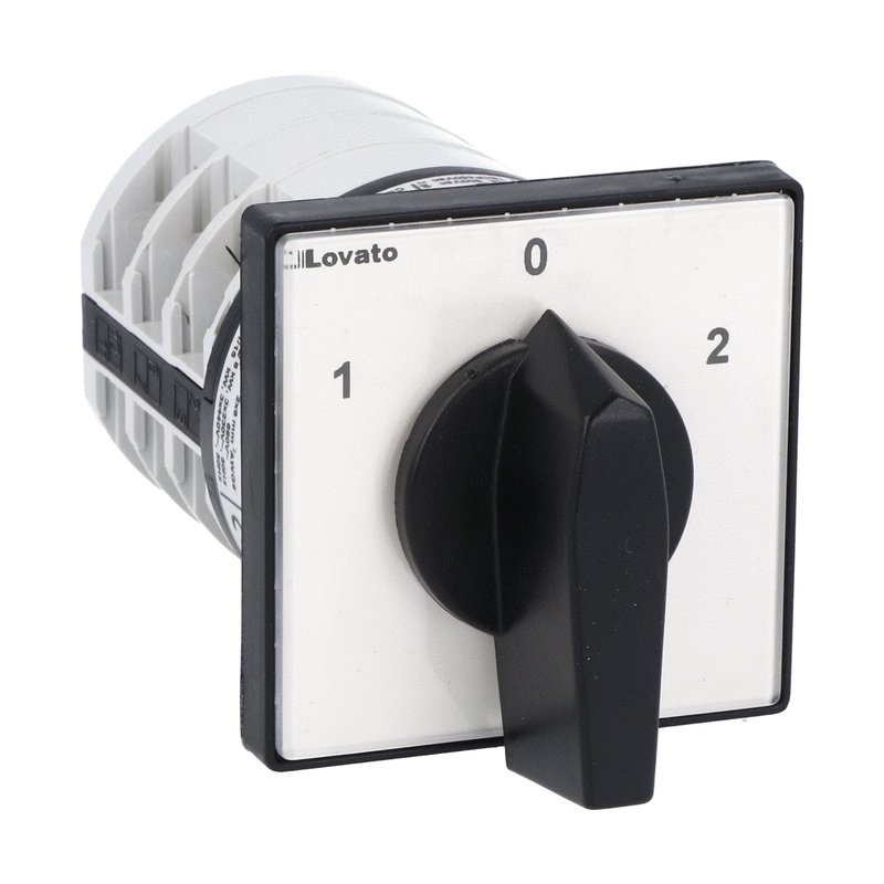 Commutatore a camme tripolare 32A montaggio frontale serie GN nero