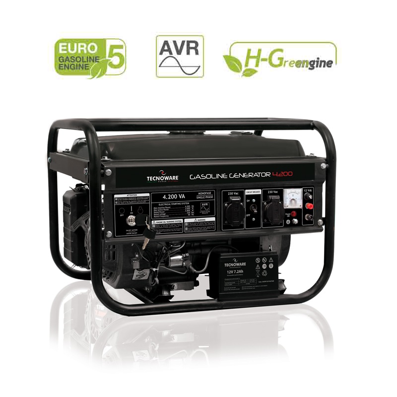 GASOLINE GENERATOR 4200VA ELECTRICAL STARTING SYSTEM                            