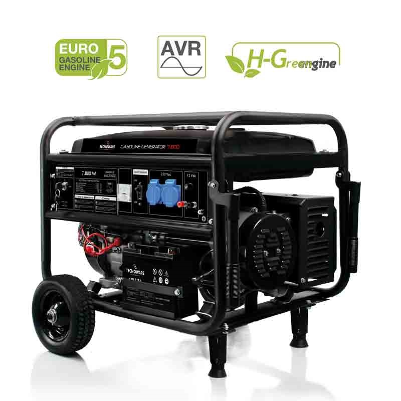 GASOLINE GENERATOR 7800VA ELECTRICAL STARTING SYSTEM                            