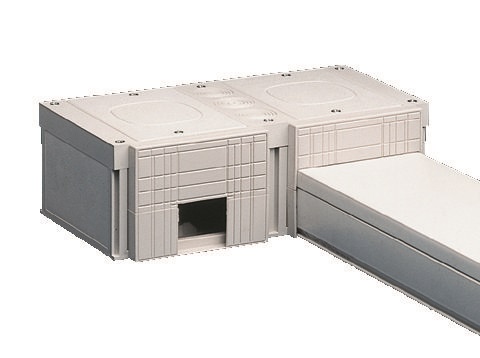 Giunzione canalina 200 mm bianco RAL 9010 per impianti elettrici civili e industriali