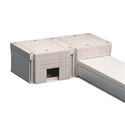 Giunzione canalina 200 mm bianco RAL 9010 per impianti elettrici civili e industriali