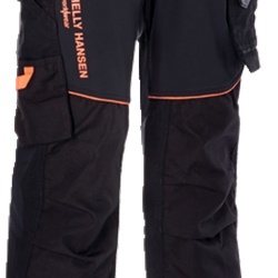 Pantaloni Evolution neri elasticizzati rinforzi Cordura multitasca per installatori elettrici taglia 46