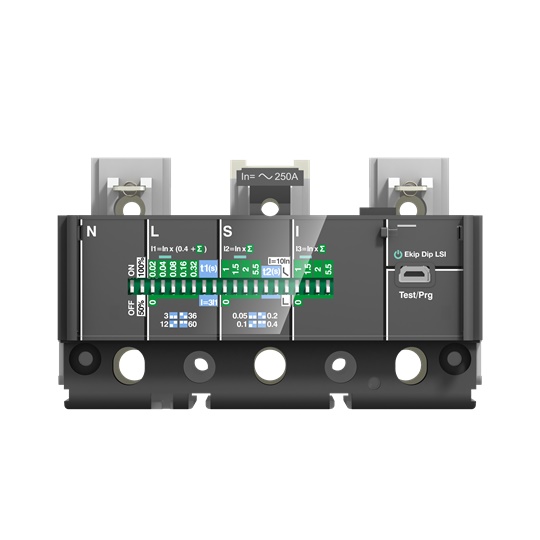 EKIP C DIP LSI In250A XT4 3P accessorio protezione interruttori Tmax XT 250A 3 poli industriale civile