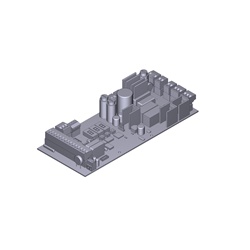 Scheda elettronica controllo ZL38C G12000 barriera 24V per automazione industriale