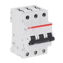 Interruttore automatico modulare S200MUC 4 poli 63A Z 10kA AC/DC per impianti elettrici industriali e domestici