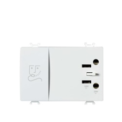 Presa rasoi 2P con trasformatore isolamento integrato 230V 50/60Hz incasso sicurezza