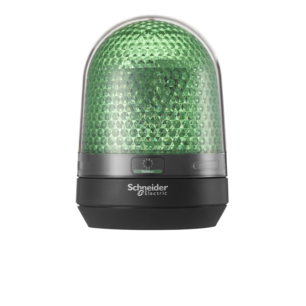 Dispositivo a luce rotante, senza buzzer, 12-24 VDC, verde