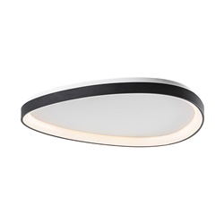 Plafoniera LED 48W 3000K IP20 nera design moderno per interni
