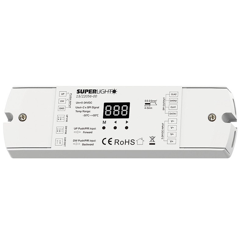 Controller SPI sin colore pulsante integrato controllo preciso installazione rapida sistemi elettrici automazione