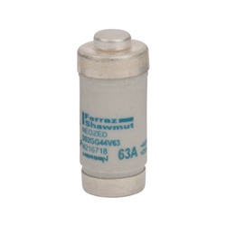 Fusibile bassa tensione NDZ GG D02 63A 440VAC 250VDC protezione impianti elettrici industriali e civili