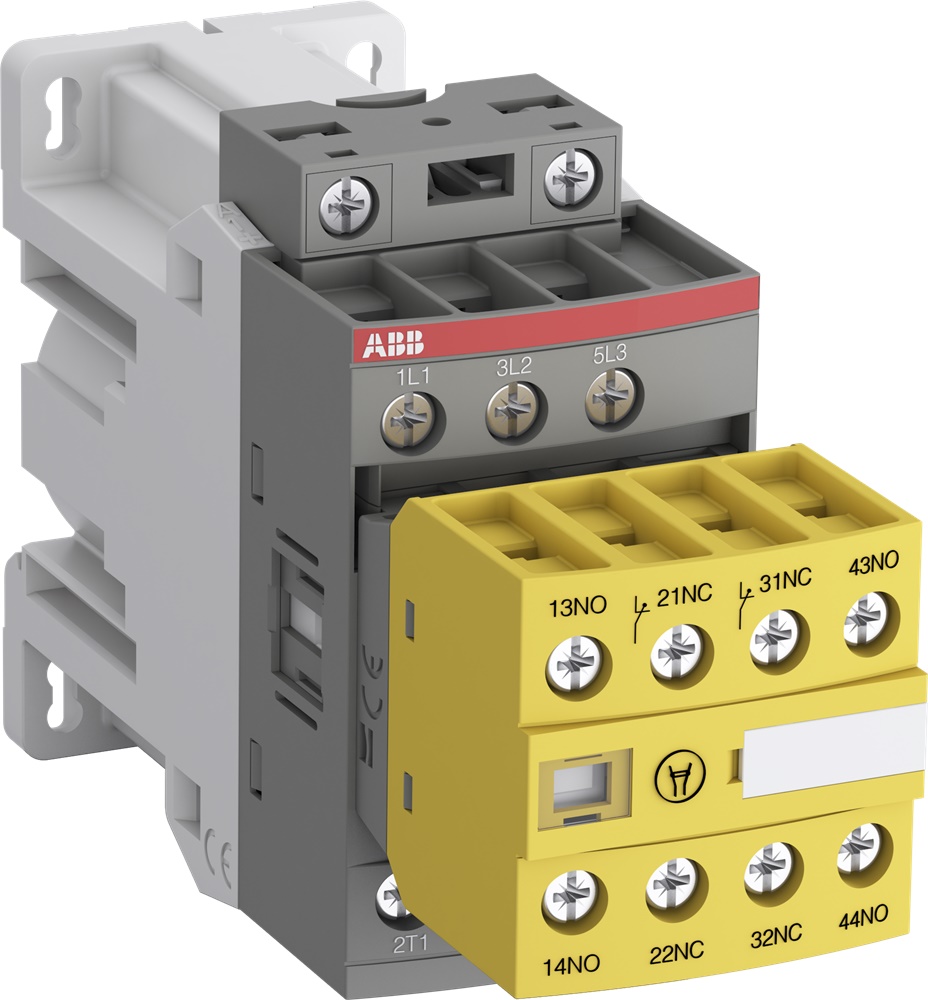 Contattore 3 poli 24V DC 25A motori fino 4 kW automazione industriale