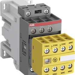 Contattore 3 poli 24V DC 25A motori fino 4 kW automazione industriale