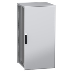 Armadio modulare a pavimento, PanelSeT SFN, acciaio decarbonizzato, piastra di montaggio, 1600x800x800mm, IP55