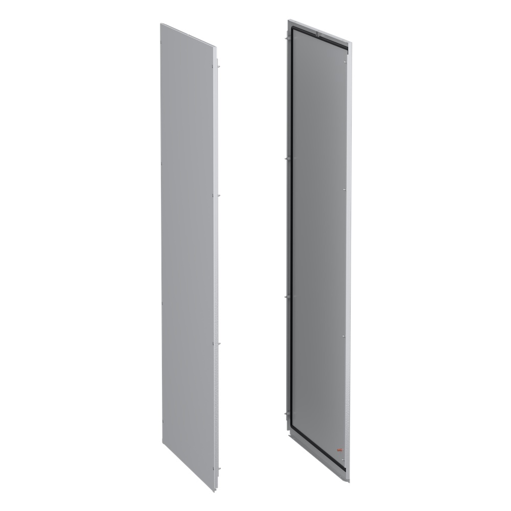 Pannelli laterali acciaio grigio RAL 7035 per armadio elettrico modulare 1600x800 mm set 2 pezzi